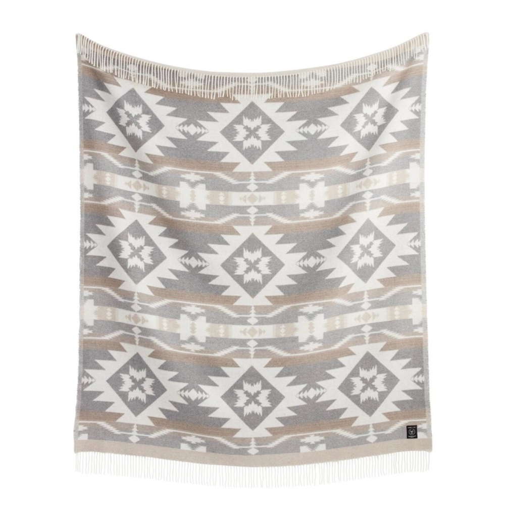 Sackcloth & Ashes Granite White Heritage Throw Blanket